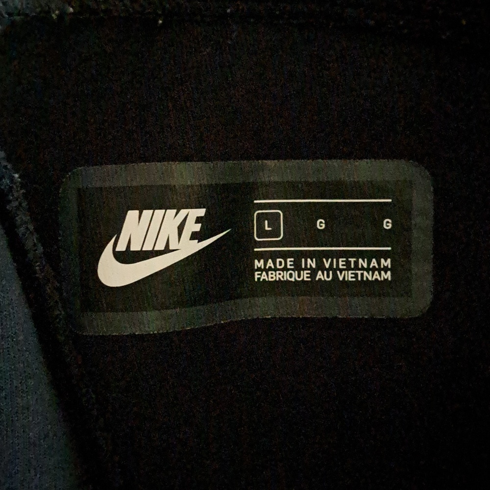 Nike Black Athletic Drawstring Shorts with Tonal Swoosh - Picture 2 of 4